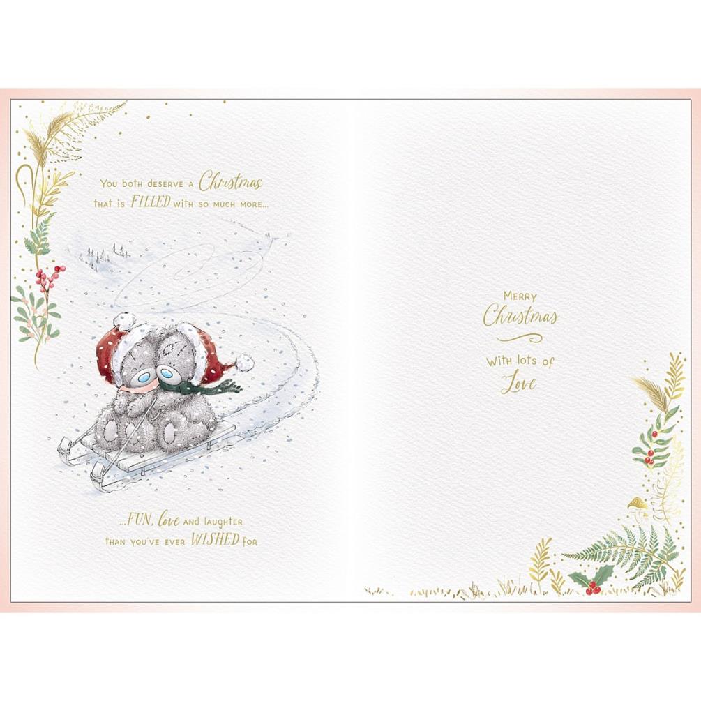 Son & Daughter In Law Me to You Bear Handmade Christmas Card Extra Image 1